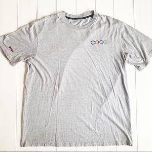 COOGI Australia Mens 2XL Gray T-Shirt Embroidered 100% Cotton T-Shirt